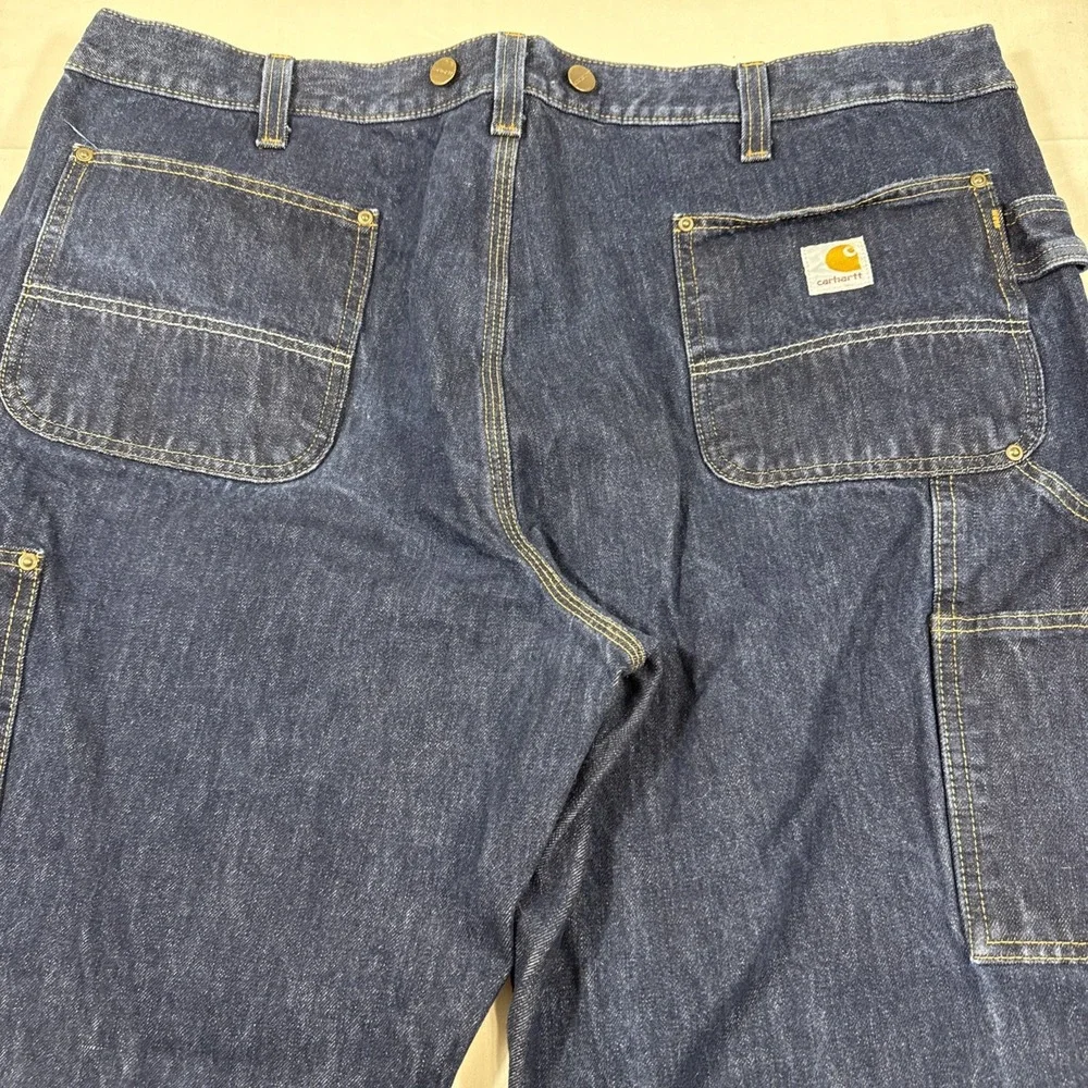 Carhartt Double Knee Rugged Flex Relaxed Fit Logger 103890-l10 Denim  42 x 30